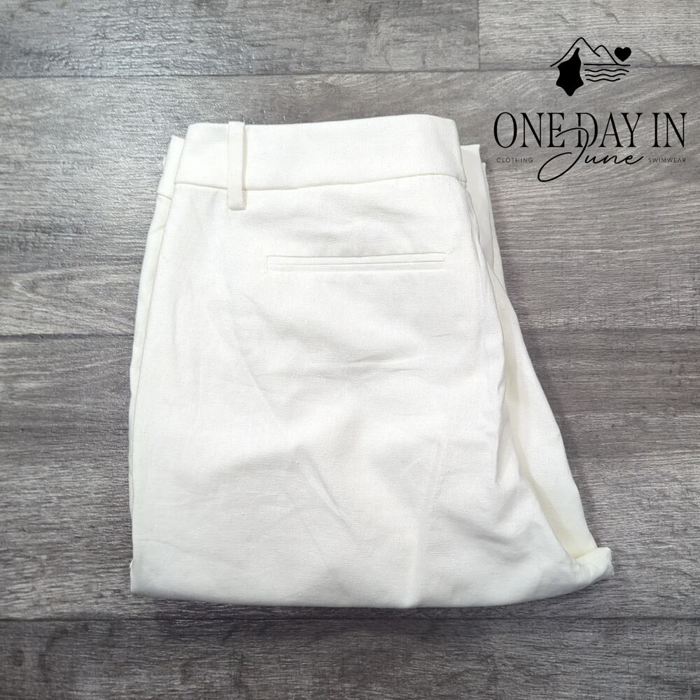 J.Crew Crop Linen Pants Size 12 - Picture 7 of 7